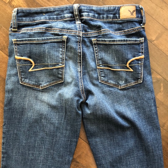 American Eagle Outfitters Blue Skinny Super Stretch Jeans Size 6 - Picture 7 of 10